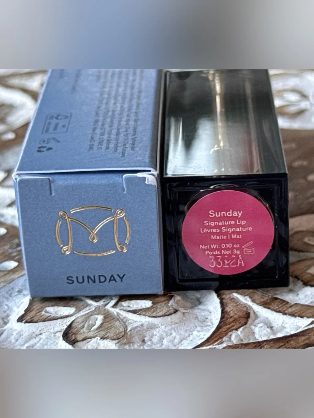 MERIT Signature Lip Matte Lipstick Sunday Full Size 3 g New